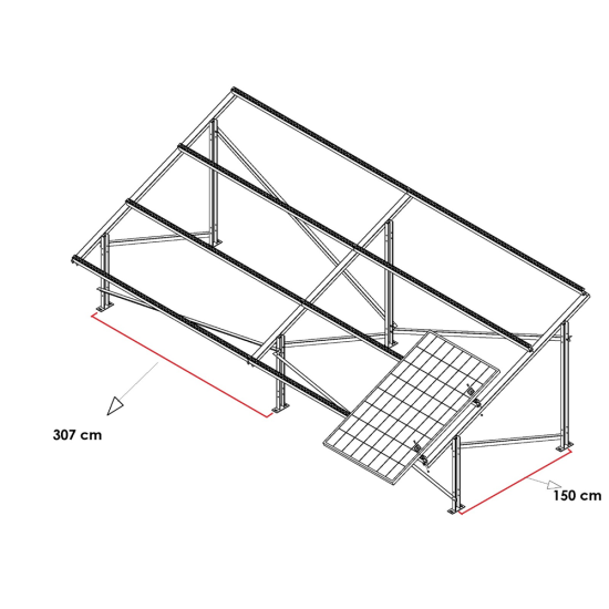 2 panel Galvaniz konstrüksiyon	